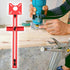 YINSHCO 4in1 Router Milling Groove Bracket, Aluminum Alloy Router Circle Cutting Jig Multifunctional Cabinet Hardware