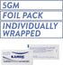 5 Packets, 0.18 oz (Pack 150) Sterile Lubricating Jelly, g Foil