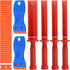 Swpeet 36Pcs Plastic Chisel and Blade Scraper Tools, 3/4" 7/8" 1" 1-1/2" Assortment Kit for Adhesive, Caulk, Labels