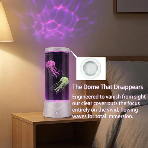 Dimind 7 Jellyfish Lamp Color Changing Effect Dancing Jelly Fish Toy Aquarium Night Light with Adapter Wave Projection