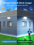 Topabol 400LED IP67 16.4ft 3 (2 Pack) Solar Lights Outdoor, Waterproof Solar Lights with Cable, Modes & Remote Control
