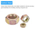 Hex Nuts (3/4"-16) 5Pcs, Carbon Steel Fine Thread Zinc Plated Hexagon Nut Hardware for DIY Home Repair and Machinery
