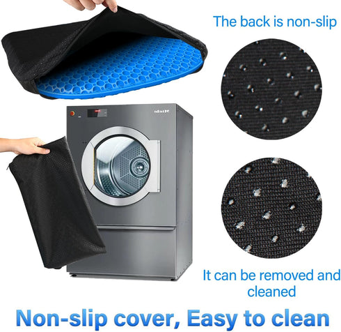 TONINT Large Gel Seat Cushion for Long Sitting with Non-Slip Cover,Soft & Breathable,Seat Cushion