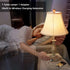 3-Way Dimmable 2 (Pack 1-Beige LALISU Farmhouse Table Lamp Touch Control Table Lamp, Modern Nightstand Lamp with USB