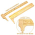 2 Pcs Brass Vernier Caliper, Pocket Caliper Handy Tool with Double Scale Sliding Gauge for Measurement