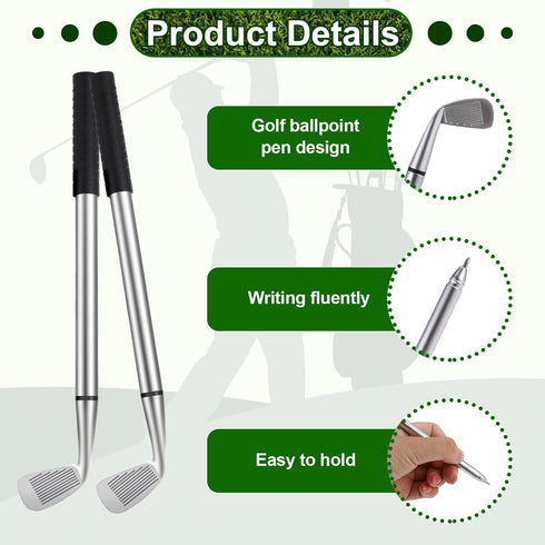 Jspupifip 96 Pcs Golf Party Favors Set with 48 Golf Ballpoint Pens and Sticky Notes