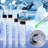 8 Pcs Graduated Glass Test Tubes with Screw Caps - 10ml, 15ml, 20ml, 30ml