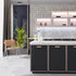 Decotalk Black Contact Paper for Cabinets, Peel and Stick Wallpaper, 17.7"x120" Matte Solid Black Removable Film