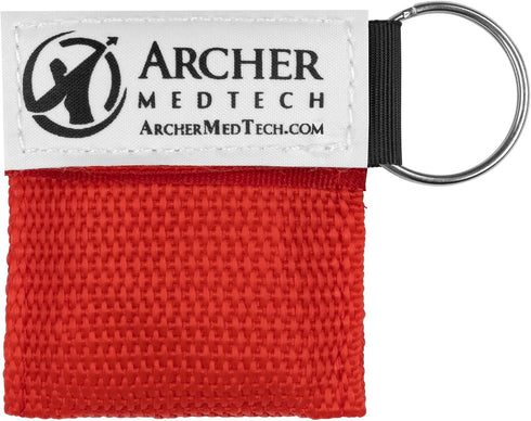 CPR Mask for Pocket or Key Chain - Emergency Face Shield with One-Way Valve Breathing Barrier, Archer MedTech
