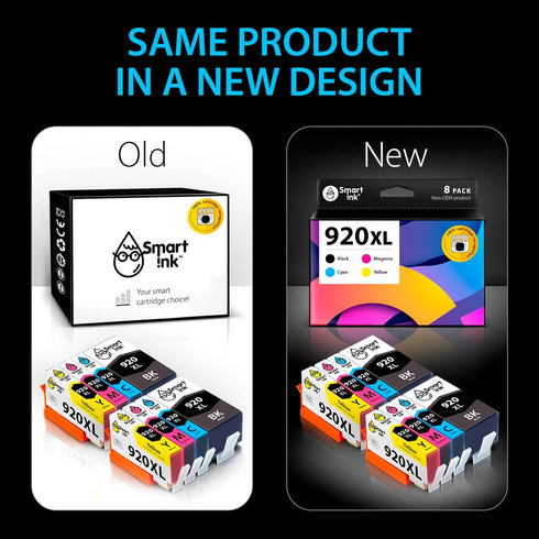 Smart Ink Compatible Ink Cartridge Replacement for HP 920 XL 8 Combo Pack (2 Black, 2 Cyan, 2 Magenta, 2 Yellow) for