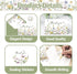 SMUAENSS 24 Pack Floral Thank You Cards With Envelopes,Watercolor Wildflower Thank You Cards for Baby