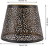 LICAEVEY E26 E27 Bulb 15 13 19 cm, Hollow Carved Metal Lamp Shade, Base Compatible, Detachable Cylindrical Hollow Out