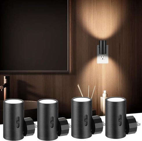 TSEXES LED Night Lights Plug into Wall,Dusk to Dawn Sensor Night Light,0-300LM