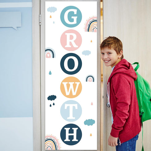 Growth Mindset Posters for Classroom Motivational Decorations Bulletin Board Banner Boho Rainbow Inspirational Posters