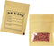 PABCK 100 Pack Small Resealable Seed Envelopes 2.7x3.7inch, Brown Kraft Paper with Seed Collecting Template