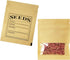 PABCK 100 Pack Small Resealable Seed Envelopes 2.7x3.7inch, Brown Kraft Paper with Seed Collecting Template