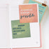 Positive Daily Affirmations Sticky Pad, 3.75" x 3.75", 365 Unique Designs for Self Care Notes Made in The USA