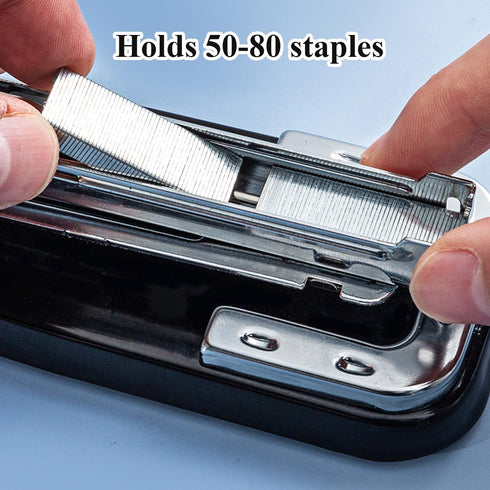 M&G Portable Desktop Stapler with 50 Sheet Capacity, 360 Rotation Design, Classic Stapler with Staples