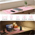 Wirfray 23.6" 11.8" Pink Mouse Pad, Pink Desk Mat Bows Laptop Pad Computer Mat, Gaming Keyboard and Mouse Pad Non-Slip