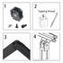 2 Sets 4040 Series Aluminum Extrusion Profile, Zinc Alloy Black Flexible Pivot Joint Connector for 3D Printer