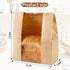 Crpzszshtp 50% 25 Bread Bags -Sourdough Bread Bag for Homemade Bread with Window, Thicker Large Bakery Bags for Storage