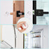 Door Stoppers for Wall, 1.65" Set of 8Pcs, Door Knob Wall Protector and 90pcs Cabinet Door Bumper Clear