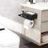 1 Pack Lifewit Toilet Paper Holder with Shelf and Drawer, Screw or Adhesive Wall Mount Tissue Roll Storage, Dustproof