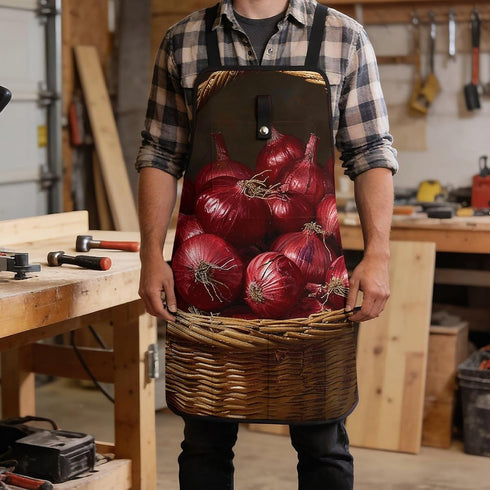 FodPand 8 Onions in Basket Tool Apron with Pockets Adjustable Cross-Back Welding Woodworking Vest Blacksmith Carpenter