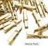 Mini Plastic Clips, 100 Pieces, Utility Photo Clips, 3.5 x 0.5 x 0.7cm, Gold
