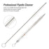2Pcs Glass Graduated Dropper Pipette, 10ml Lab Dropper Pipettes with Rubber Cap and 1Pc Cleaning Brush