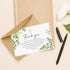 50Pcs Funeral Sympathy Thank You Cards with Envelopes and Matching Seal Stickers, Green Leaf Cross Bereavement Card