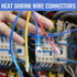 560 PCS Heat Shrink Wire Connectors Qibaok Electrical Connectors Kit for 16-14 22-16 12-10 Gauge Insulated Splices