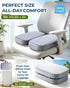 Yalfero Premium Gel & Memory Foam Seat Cushion, Extra Large Cooling Portable Chair Pad for Long Sitting, Seat Cushion