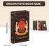 Set Halloween Decorative Faux Books Foldable Hardcover Book Storage Boxes with Hidden Compartments Gothic Book Decor