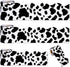 Whaline 98.4ft Cow Print Bulletin Board Borders – 3 Sizes Black White Die-Cut Stripes for Classroom Office Decor