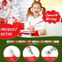 Christmas Pencils for Kids, Mini Wooden Xmas Pencils and Erasers, Colorful Patterns for Christmas Party Supplies