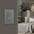 ENERLITES Grey Screwless Decorator Wall Plate, 1-Gang Size, Unbreakable Polycarbonate Thermoplastic, Glossy
