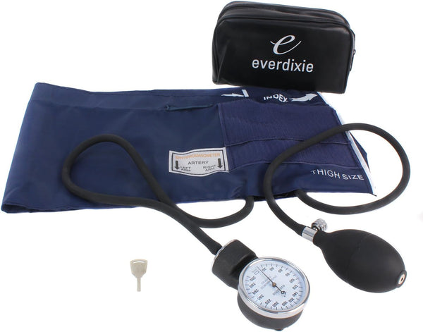 Dixie EMS Aneroid Sphygmomanometer - Blood Pressure Cuff, Thigh Size