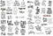 Seasonstorm Black Chat Word Small Talk Bless Saying Decoration Stickers for Scrapbooking Diary (PK281)
