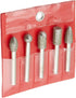 Big Horn 19391 5PC Diamond Burr Set - 1/4 Inch Shank, 50 Grit Coarse