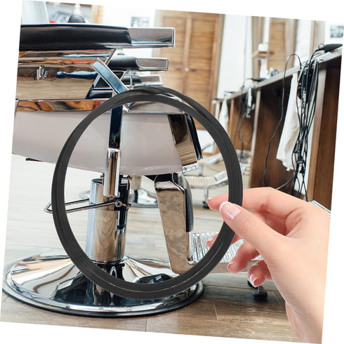 38.5cm Salon Chair Rubber Base Ring Protector Gasket Anti-Slip Floor Protector for Wooden Floors Compatible Styling