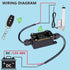 12V 48V 8A 12V 165 Doors,Winch Forward and Reverse Remote Switch,DC to Waterproof Remote Control Switch,Linear Actuator