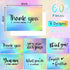 Outus 60 4 6 Inch Pcs Holographic Thank You Cards Appreciation Greeting Postcards You Are Awesome Making a Difference