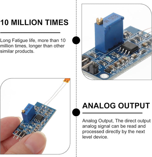 Hemobllo Strain Gauge Bending Test Sensor Module Charge Amplifier Voltage Output by Hemobllo