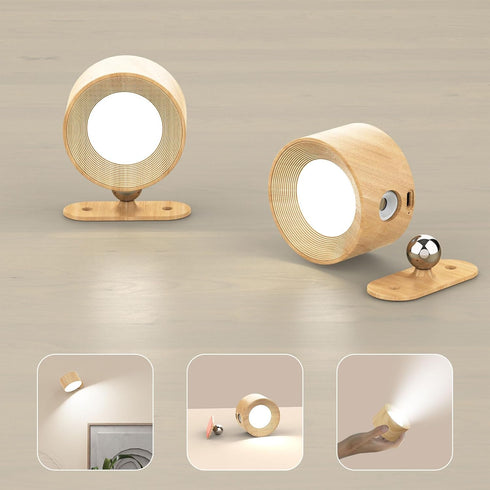 Koopala 2PACK LED Wall Lamps with Rechargeable Battery Operated, Wall Mounted Lights