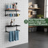 2 Pack Paper Towel Holder for Pegboard, Pegboard Paper Towel Holder with Shelf, Heavy Duty Peg Board Accessory