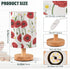 ALAZA Bedside Table Lamp for Bedroom Red Poppy Floral Nightstand LED Light Lamps with USB Port Linen Fabric Shade Table