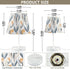 Bedside Lamp Blue Grey Leaf Pattern Table Lamp Bedroom LED Nightstand Desk Lamp Lampshade for Sleeping Living Room Dorm
