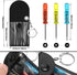 Jutom 10 Set Mini Screwdriver Keychain Set Bulk Includes 3 Mini Screwdrivers in a Portable Pouch with Snap with Hook for Men Adult Fathers Day Tool Party Gifts Favor