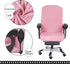 SARAFLORA Office Chair Cover- Large, Pink Removable Computer Chair Cover for Office Chair with Zipper for Universal